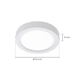 EGLO connect Fueva-C Deckenlampe rund 30 cm chrom