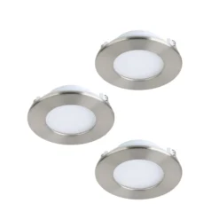 EGLO connect Fueva-C LED-Einbauspot 8,6cm, 3er Set