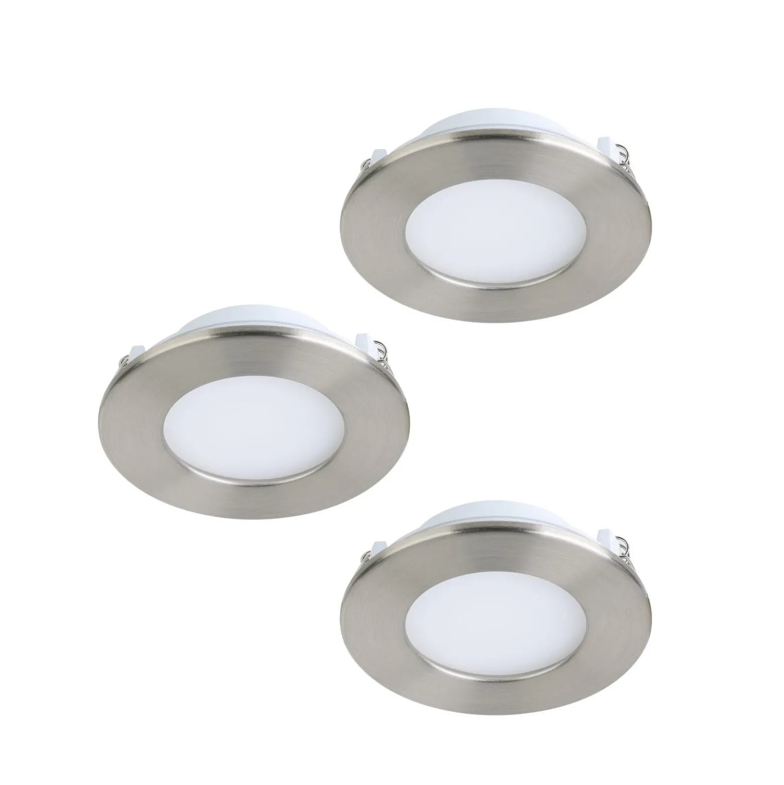 EGLO connect Fueva-C LED-Einbauspot 8,6cm, 3er Set