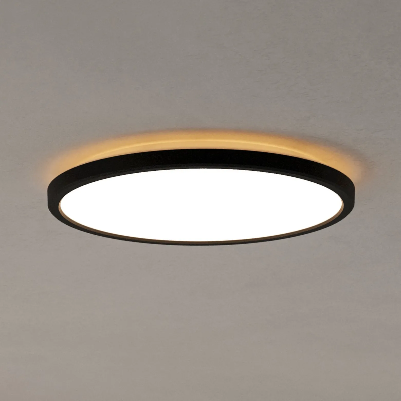 EGLO connect LED-Deckenlampe Rovito-Z, schwarz, Ø 30 cm