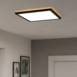 EGLO connect LED-Deckenlampe Rovito-Z, schwarz, 39 x 39 cm
