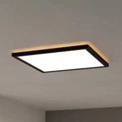 EGLO connect LED-Deckenlampe Rovito-Z, schwarz, 39 x 39 cm
