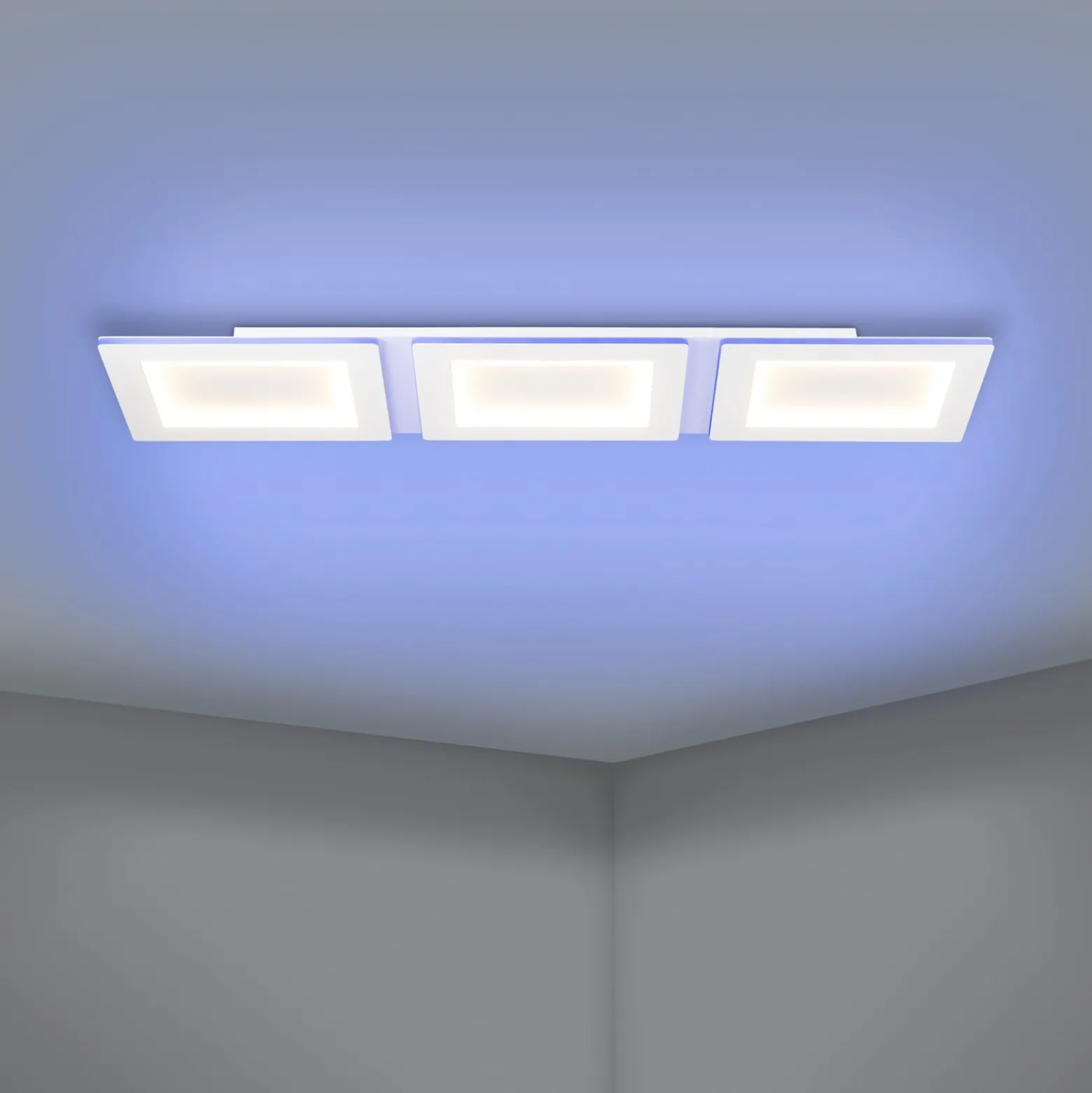 EGLO connect LED-Deckenlampe Padrogiano-Z 3-fl., 120 x 30 cm