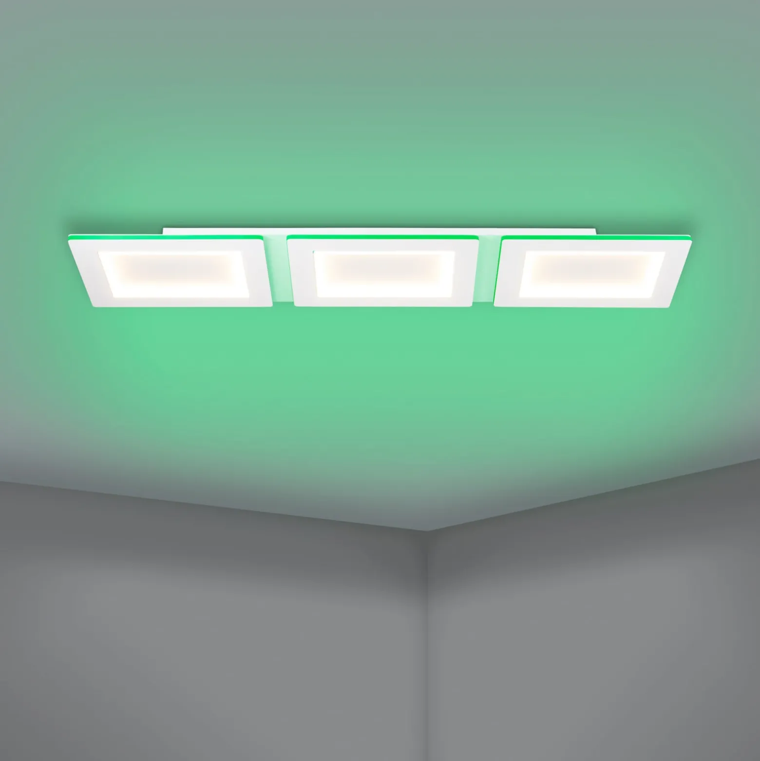 EGLO connect LED-Deckenlampe Padrogiano-Z 3-fl., 120 x 30 cm