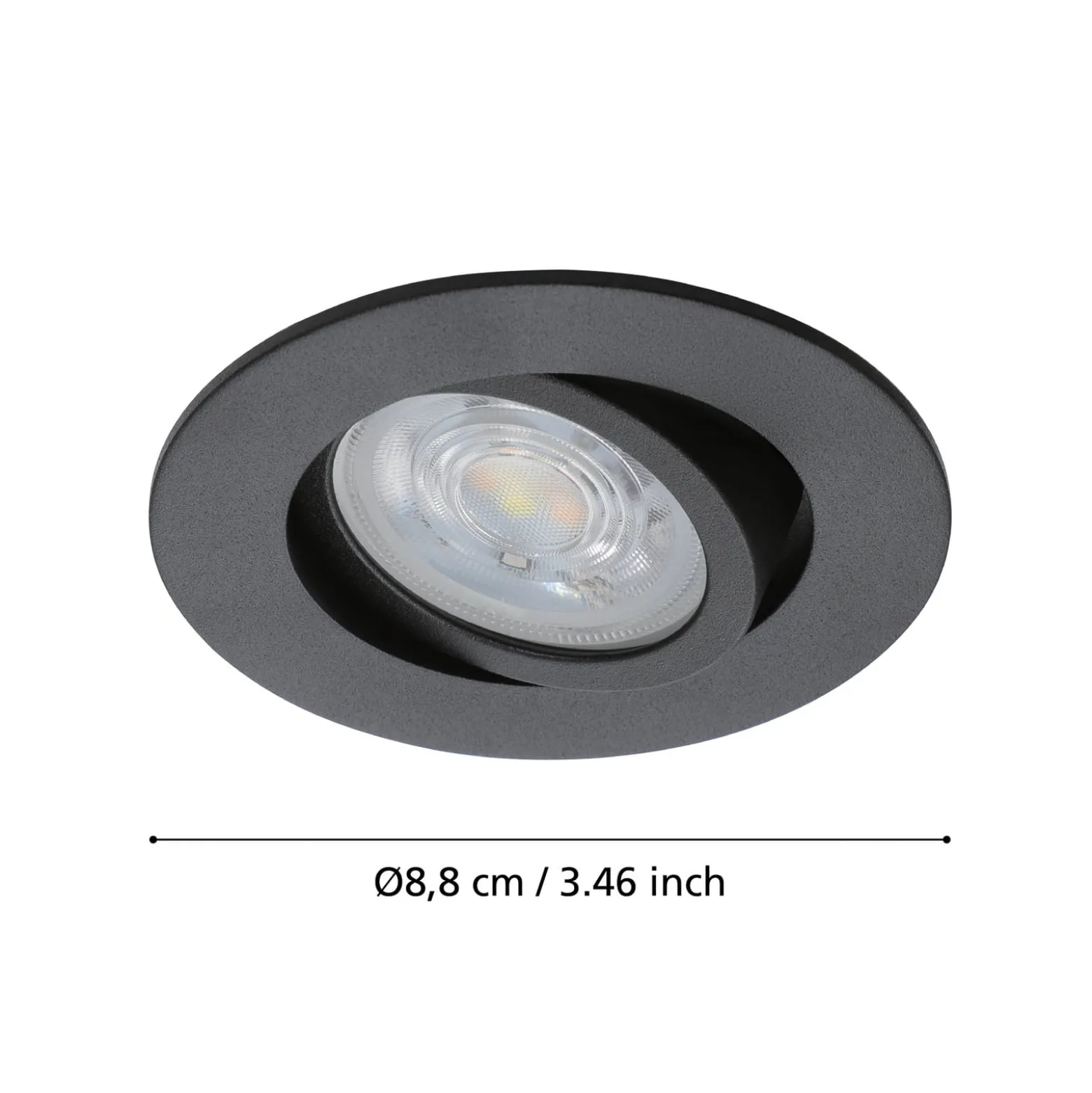 EGLO connect Saliceto-Z LED-Einbauleuchte, schwarz
