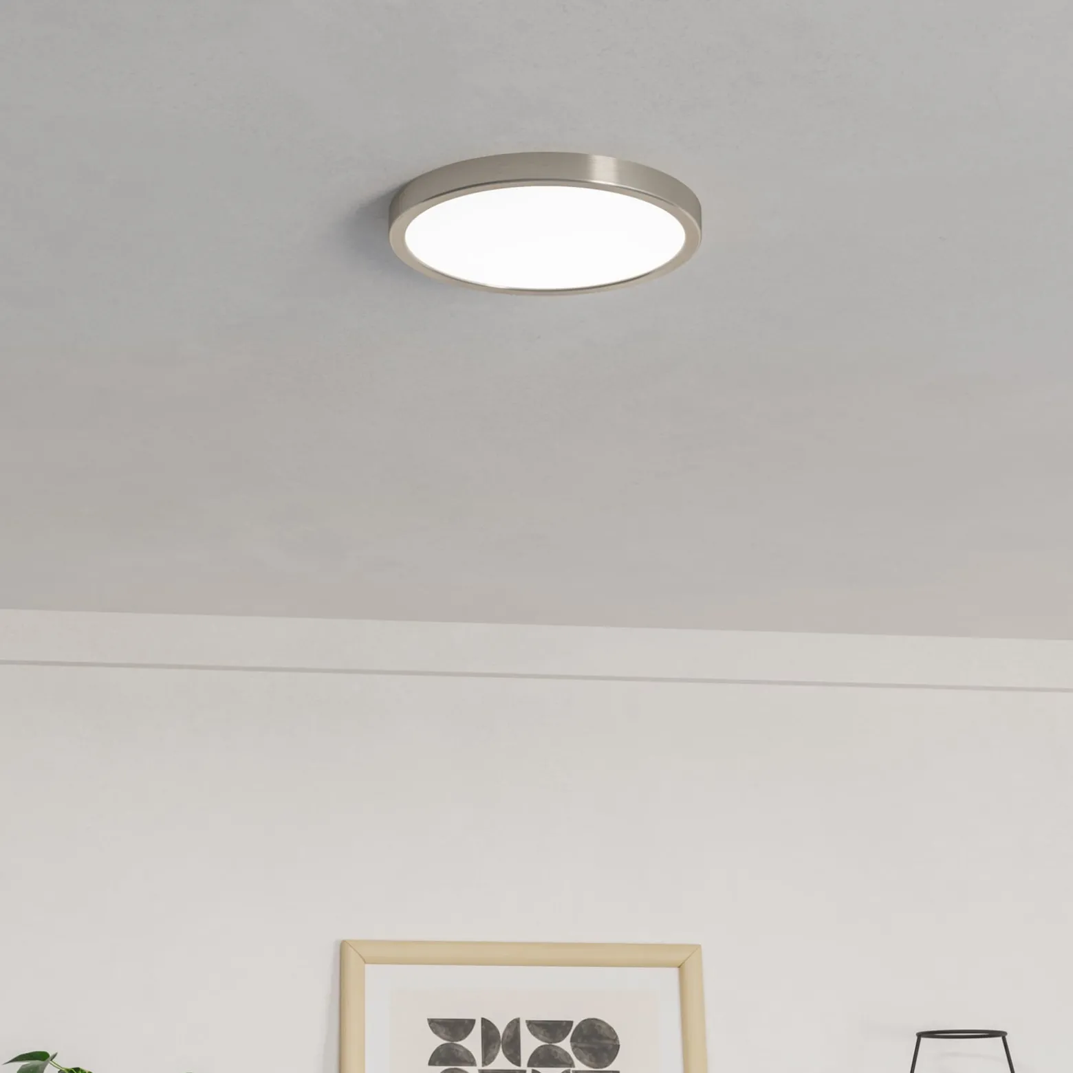 EGLO connect Smart-LED-Aufbauleuchte Fueva 6-Z, grau, Ø 27cm