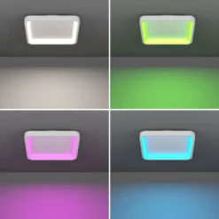 EGLO connect Smart-LED Deckenleuchte Loretello-Z, eckig,weiß