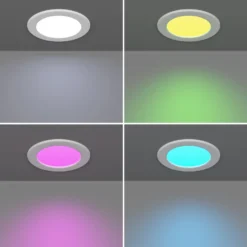 EGLO connect Smart-LED-Einbauleuchte Fueva 6-Z, weiß, Ø 12cm