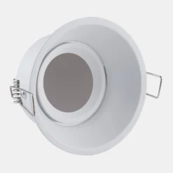 Einbauleuchte Slim Trim, weiß, Ø 9,4 cm, IP20, Alu, GU10