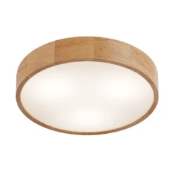 Envostar Deckenleuchte Kerio, Ø 47 cm, Eichenholz natur