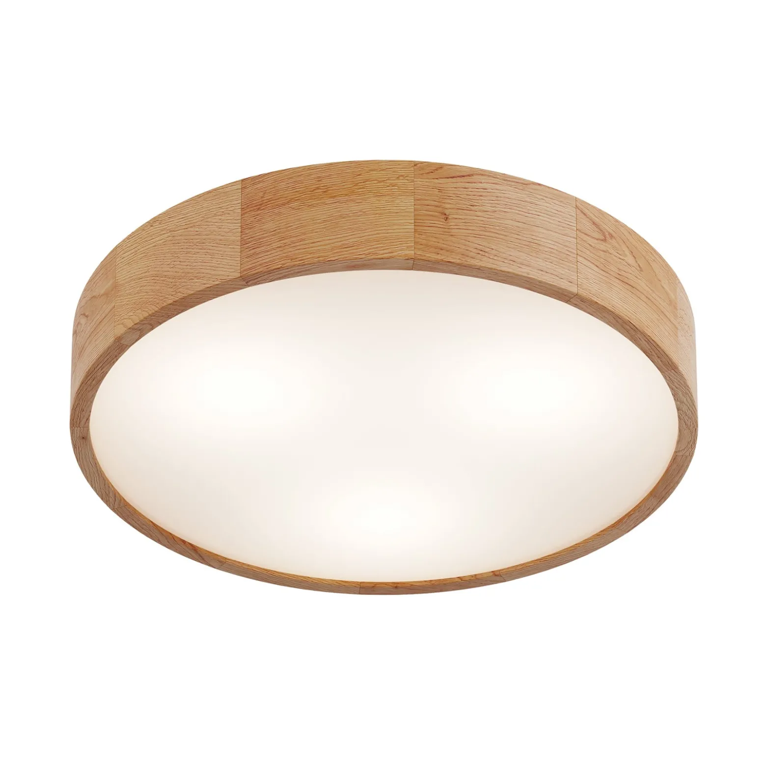 Envostar Deckenleuchte Kerio, Ø 47 cm, Eichenholz natur