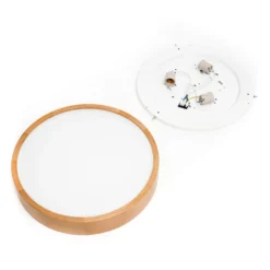 Envostar Deckenleuchte Kerio, Ø 47 cm, Eichenholz natur