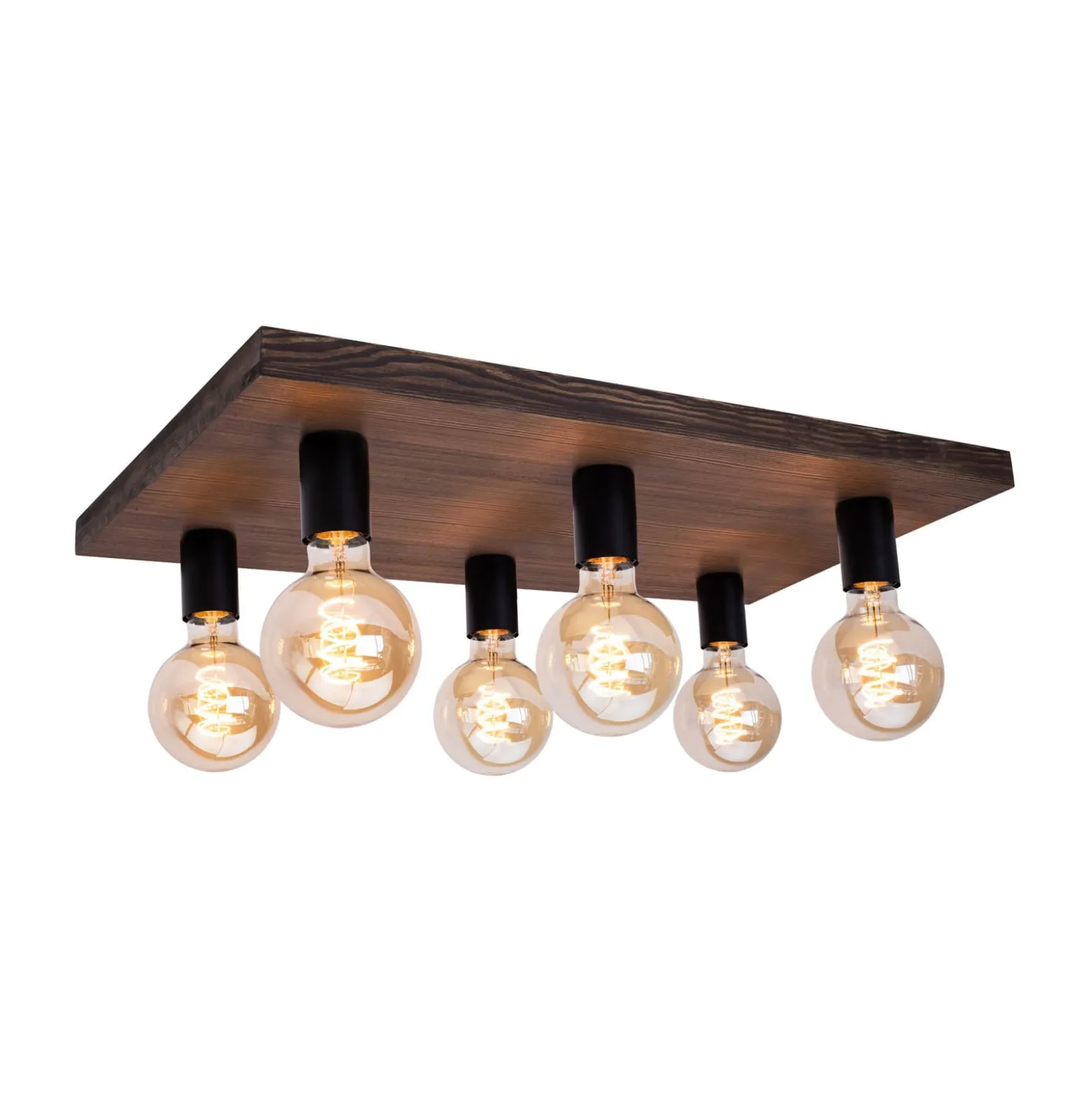 Envostar Lobo Deckenlampe 6fl. Kiefer nussbaum