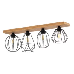 Envostar Various Deckenlampe 4-flg Kiefer natur
