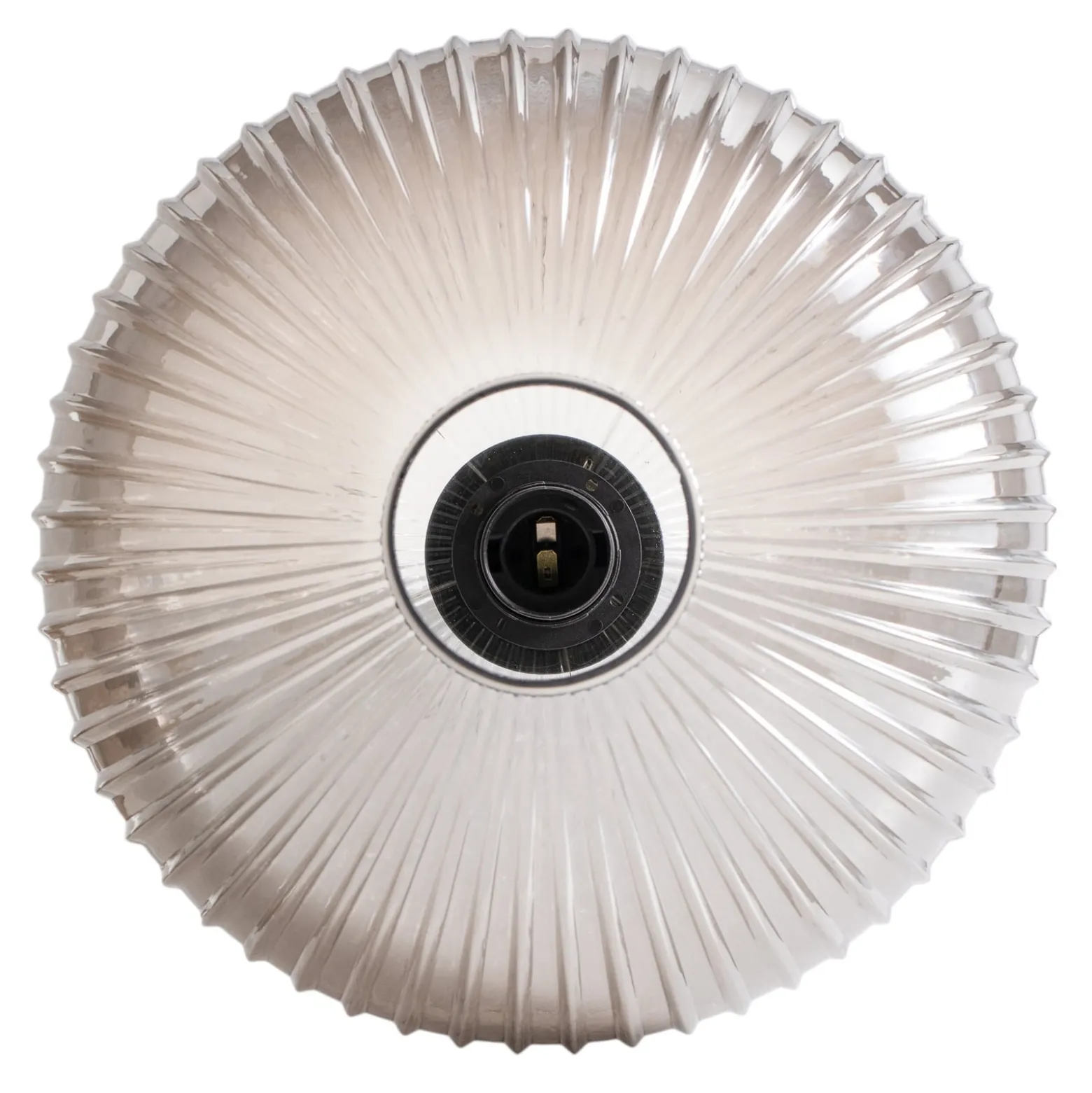 Esszimmerlampe Coco, Ø 30 cm, schwarz/rauchgrau, Glas