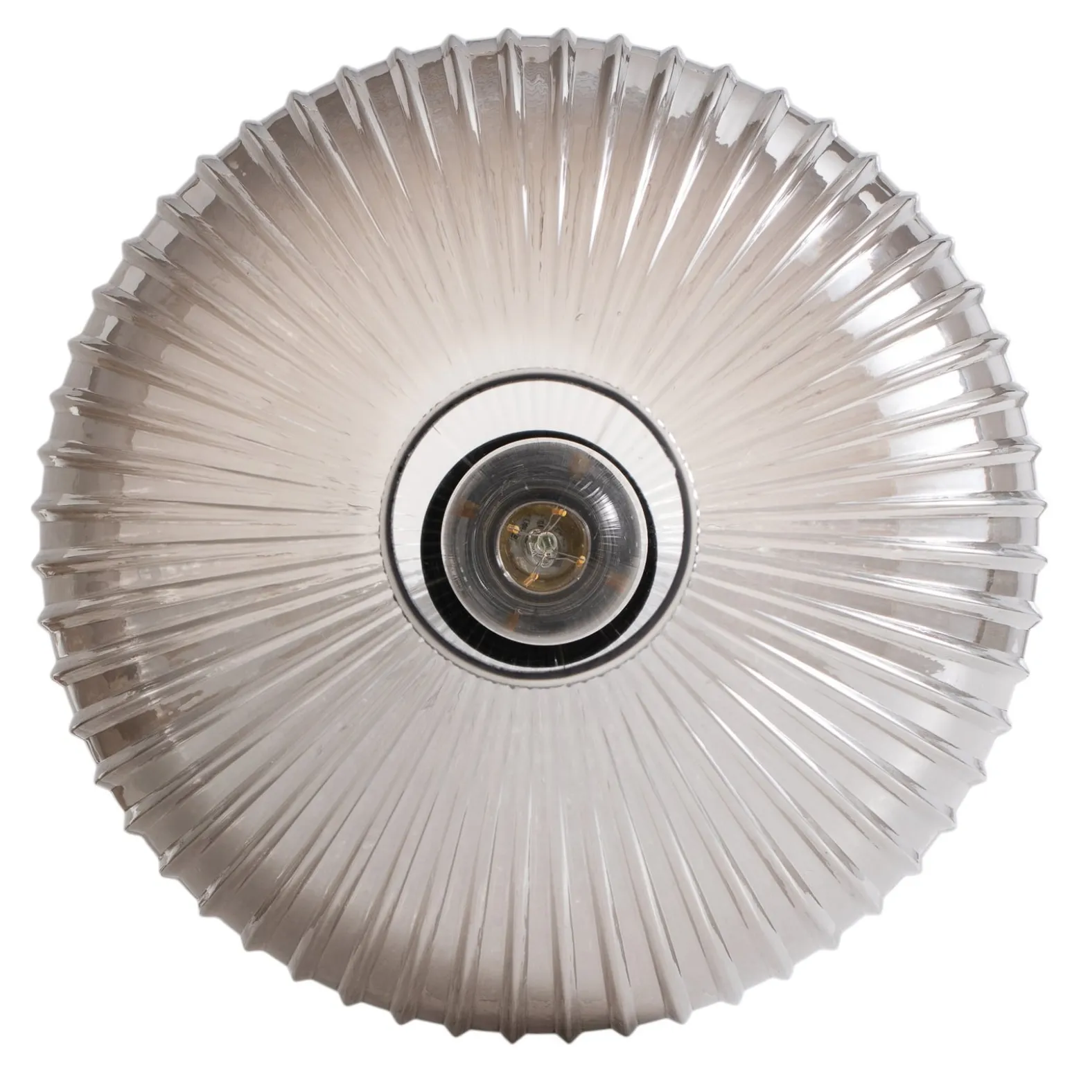 Esszimmerlampe Coco, Ø 30 cm, schwarz/rauchgrau, Glas