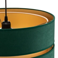 Euluna Duo Hängeleuchte grün/gold Ø40cm 1-flammig