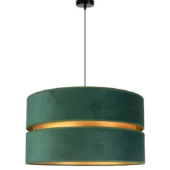 Euluna Duo Hängeleuchte grün/gold Ø40cm 1-flammig