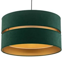 Euluna Duo Hängeleuchte grün/gold Ø40cm 1-flammig