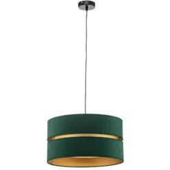 Euluna Duo Hängeleuchte grün/gold Ø40cm 1-flammig
