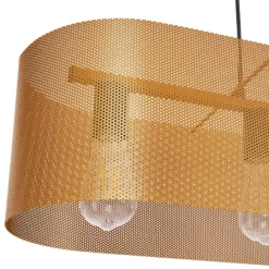 Euluna Hängeleuchte Zofia, goldfarben, Länge 82 cm