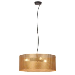 Euluna Hängeleuchte Zofia, goldfarben, Ø 50 cm