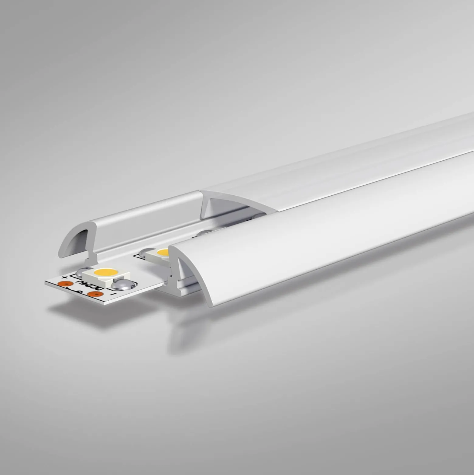 EVN APFLAT2 Alu-Profil, 200cm U-Profil, abgerundet