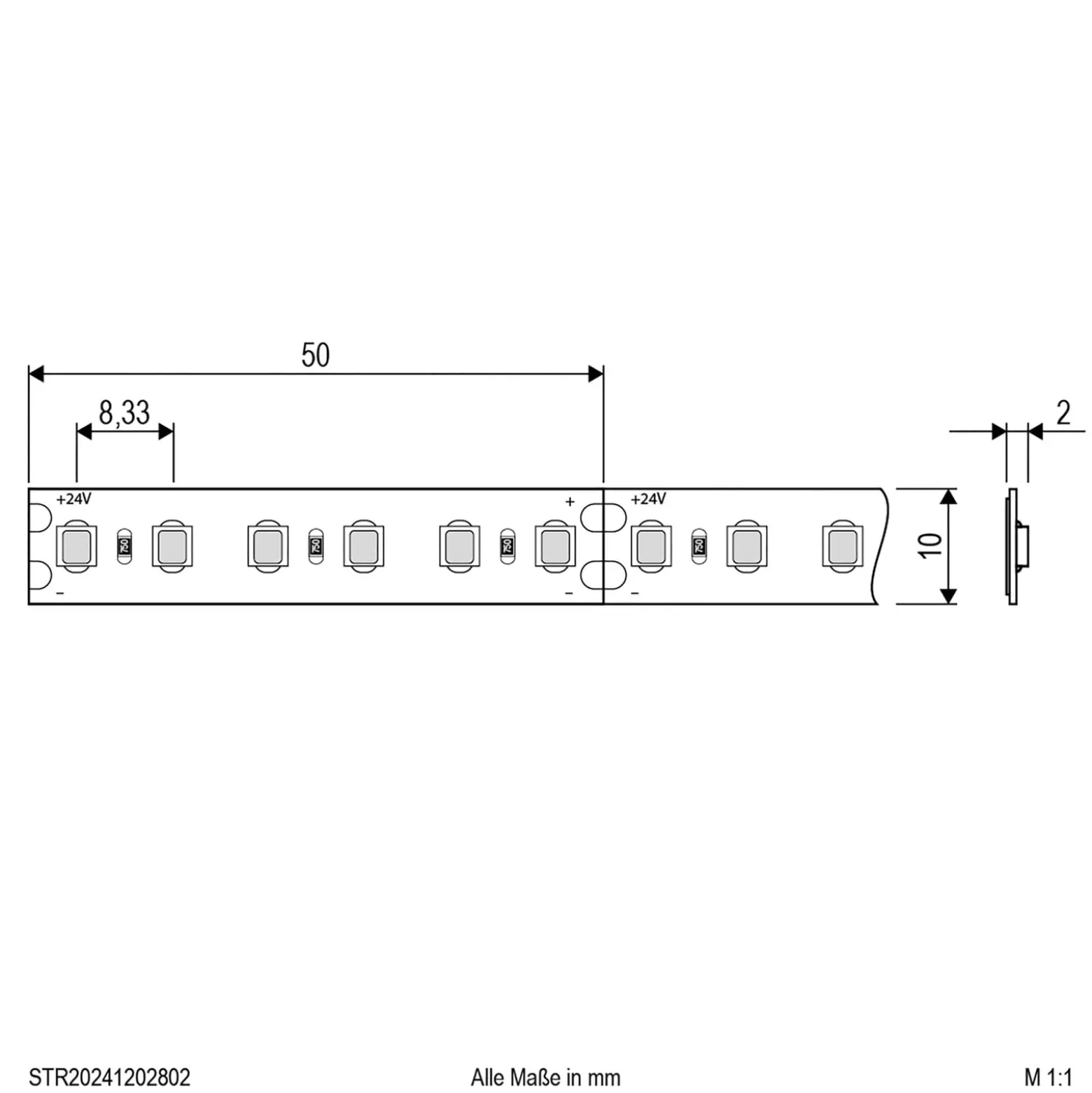 EVN STR2024 LED-Strip IP20 5m 72W 3.000K