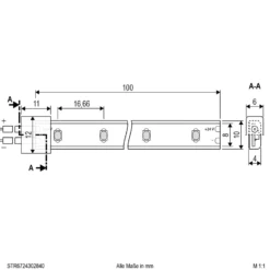 EVN STR6724 LED-Strip, 5 m, 24 W, 4.000 K, IP67