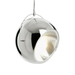 Fabbian Beluga Steel Chrom-Hängeleuchte, Ø 20 cm