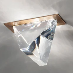 Fabbian Tripla - LED-Deckeneinbauleuchte bronze