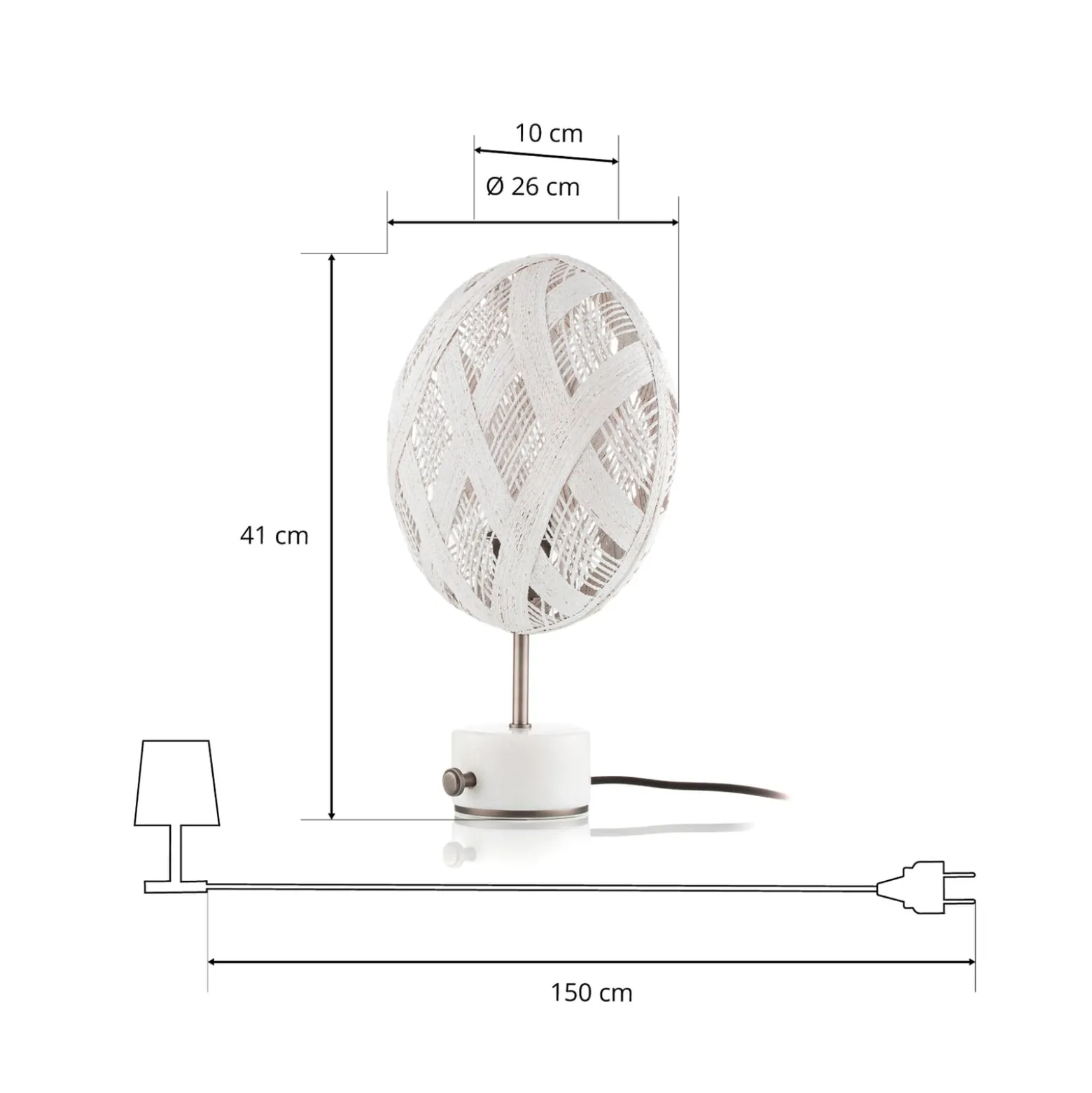 Forestier Chanpen S Diamant Tisch silber/weiß
