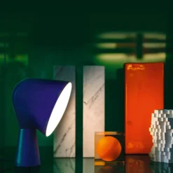 Foscarini Binic Designer-Tischleuchte, blau