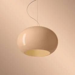 Foscarini Hängeleuchte Buds 2, cipria, E27, Abhängung 350 cm