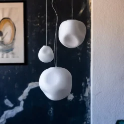 Foscarini Hängeleuchte Hoba Media, Ø 24cm, Abhängung 1000cm