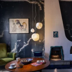 Foscarini Hängeleuchte Hoba Midi, Ø 19 cm, Abhängung 1000 cm