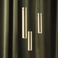 FRANDSEN Hängeleuchte FM2014, Messing, poliert, Höhe 36 cm