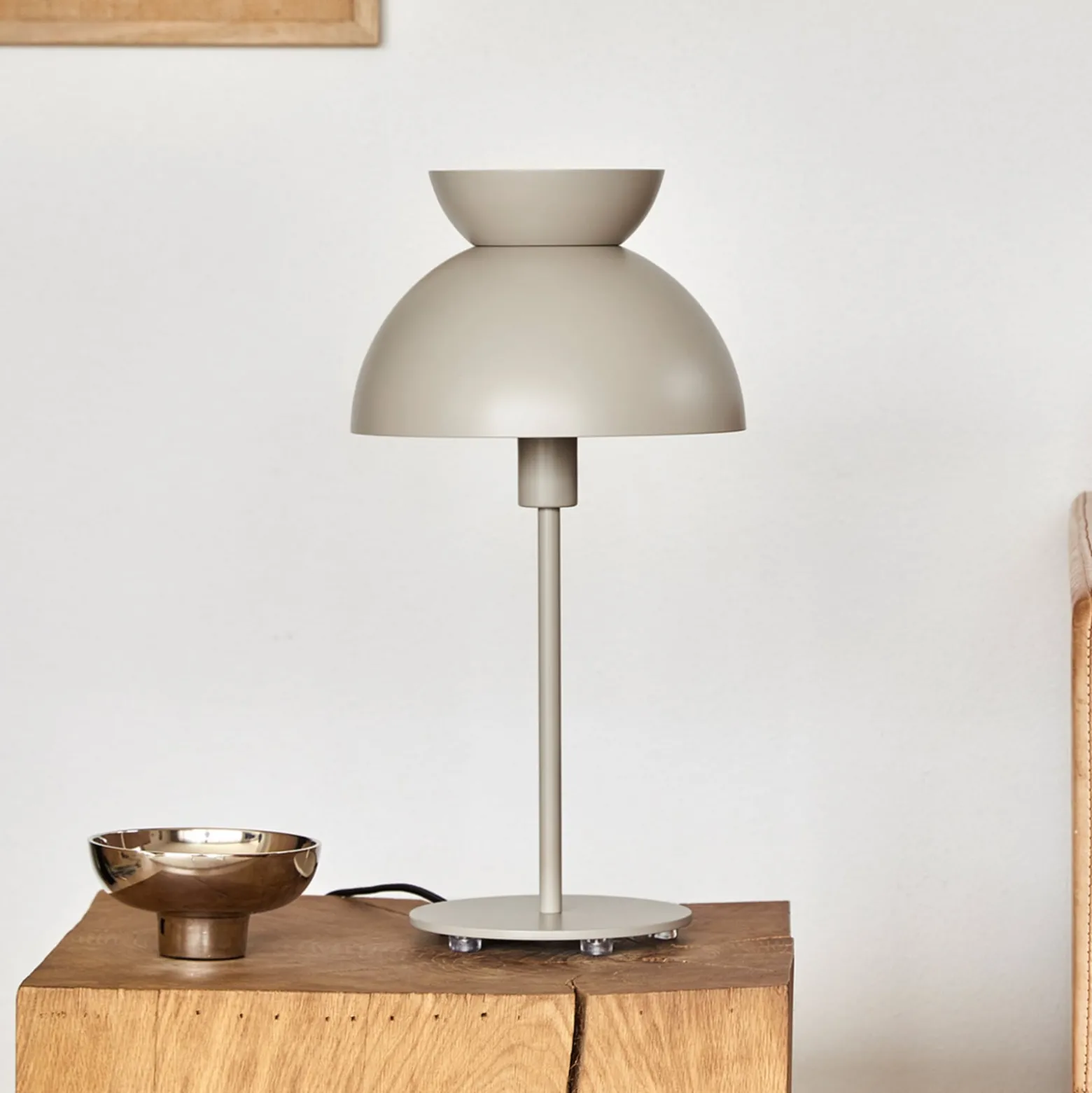 FRANDSEN Tischleuchte Butterfly, Schalter, grau
