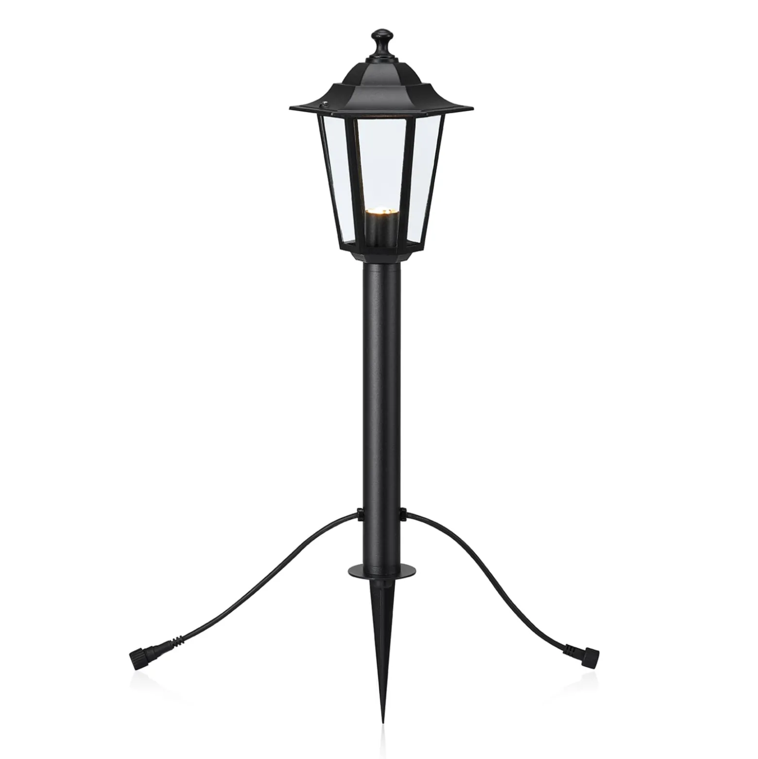 Garden 24 LED-Wegeleuchte Laterne, schwarz, 3W