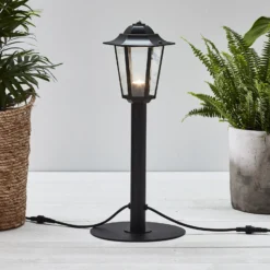 Garden 24 LED-Wegeleuchte Laterne, schwarz, 3W