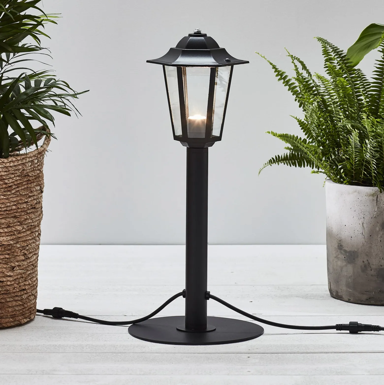 Garden 24 LED-Wegeleuchte Laterne, schwarz, 3W