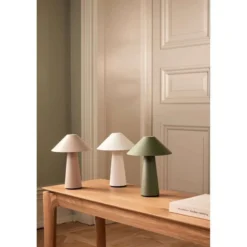Globen Lighting Akku-Tischlampe Cannes, beige, 26 cm IP44