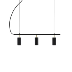 Globen Lighting Pendellampe Hubble 3 schwarz Länge 75 cm 3fl