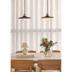 Globen Lighting Pendelleuchte COBBLER, braun, Ø 25 cm