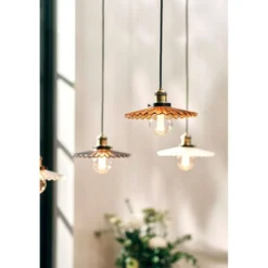 Globen Lighting Pendelleuchte COBBLER, braun, Ø 25 cm