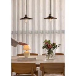 Globen Lighting Pendelleuchte COBBLER, braun, Ø 25 cm