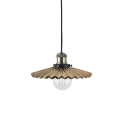 Globen Lighting Pendelleuchte COBBLER, braun, Ø 25 cm
