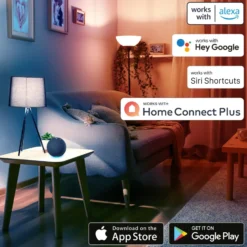 Hama WLAN LED-Einbauspot, App-Steuerung CCT nickel