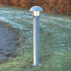 Heimdal-Aluminium-Wegeleuchte, silbergrau