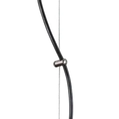 Hängelampe Zofia, kaffeebraun, Metall, Ø 50 cm, 3-flg., E27